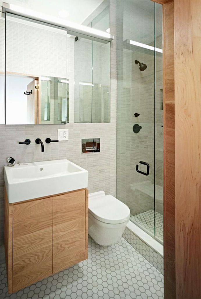 Ванные комнаты дизайн фото в хрущевке плиткой