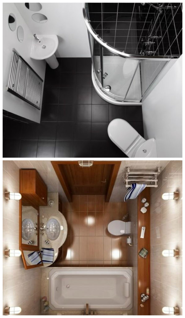Дизайн небольшой ванной 2020, фото