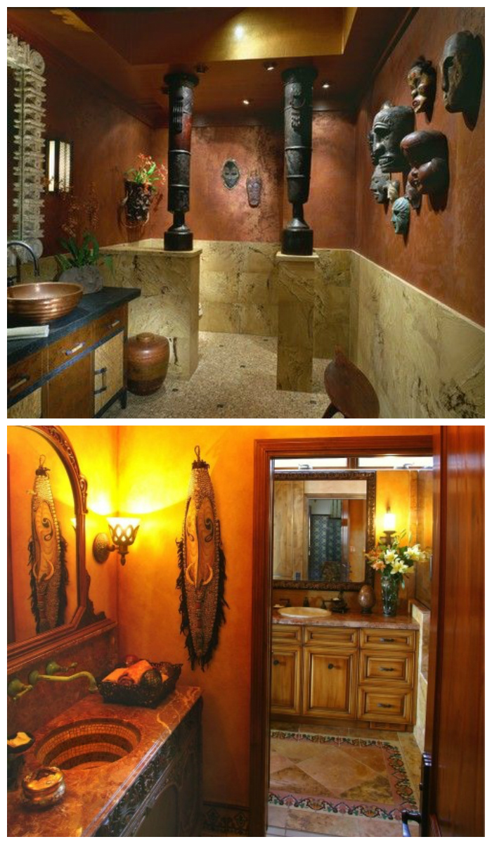 Дизайн ванной комнаты в этническом стиле