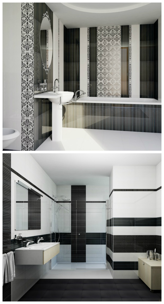 Каталог кафельной плитки для ванной: дизайн интерьера, фото