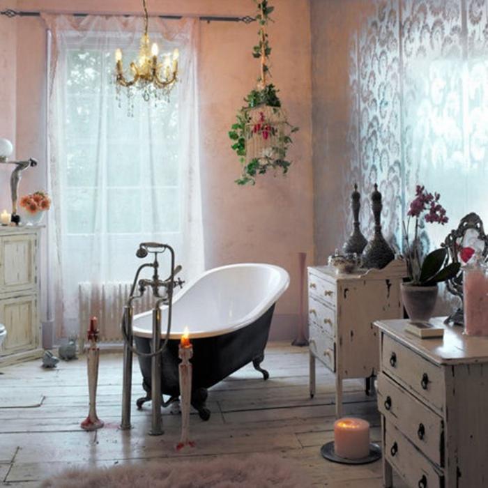 Ванная комната в стиле бохо шик