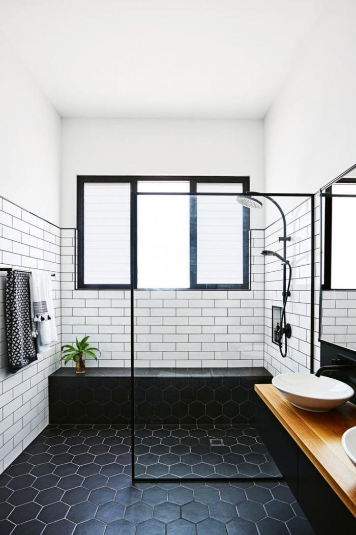 dizajn vannoj komnaty v chyorno belom tsv 70 - 100 вариантов дизайна ванной в черно белом цвете