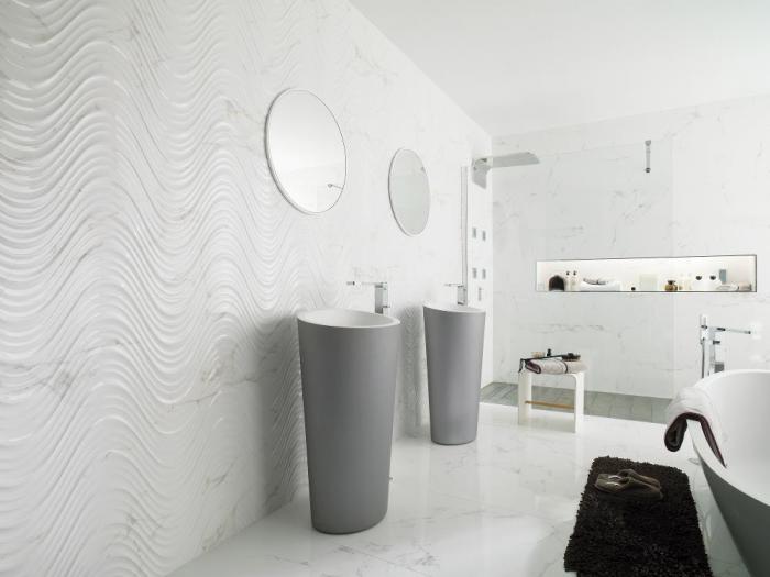 dizajn vannoj komnaty v chyorno belom tsv 9 - 100 вариантов дизайна ванной в черно белом цвете