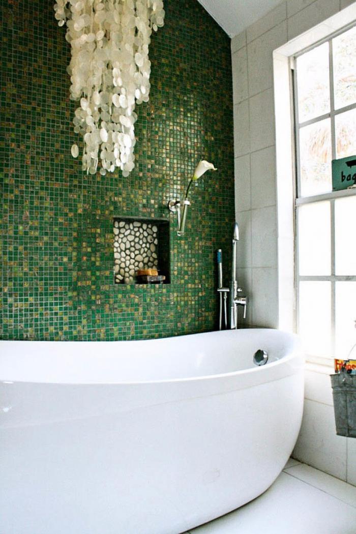 dizajn vannoj v zelyonom tsvete 11 - Дизайн ванной в зелёном цвете. Возвращаемся к природе