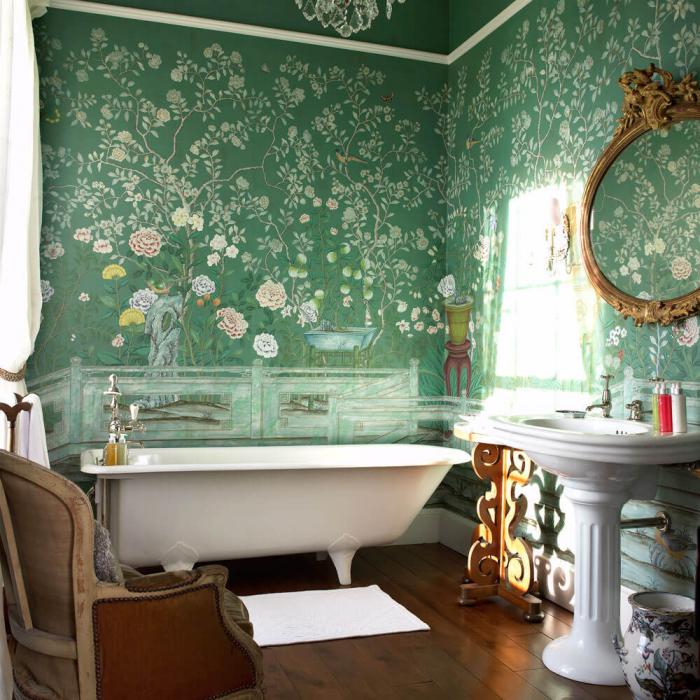 dizajn vannoj v zelyonom tsvete 18 - Дизайн ванной в зелёном цвете. Возвращаемся к природе