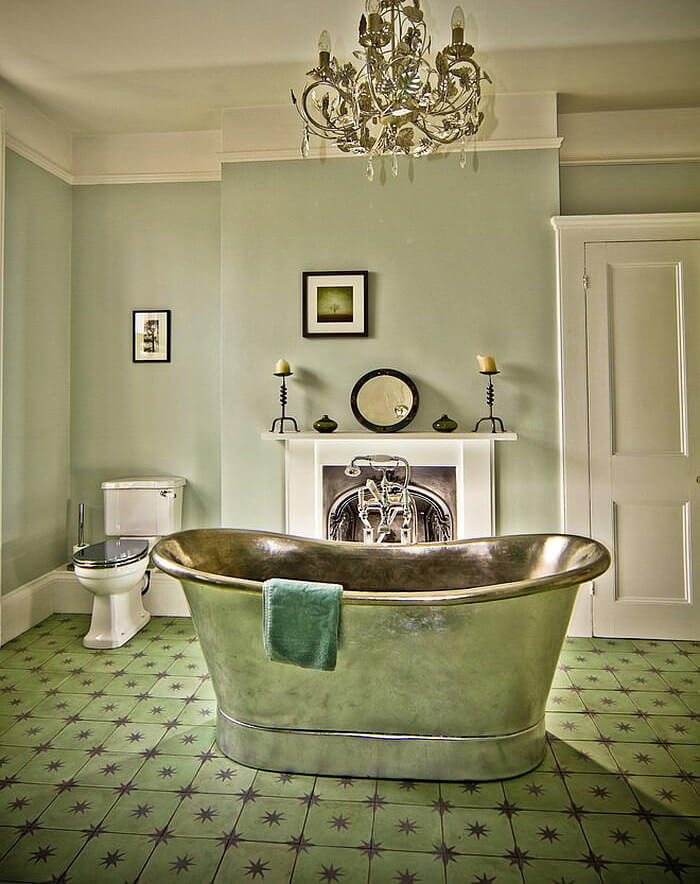 dizajn vannoj v zelyonom tsvete 22 - Дизайн ванной в зелёном цвете. Возвращаемся к природе