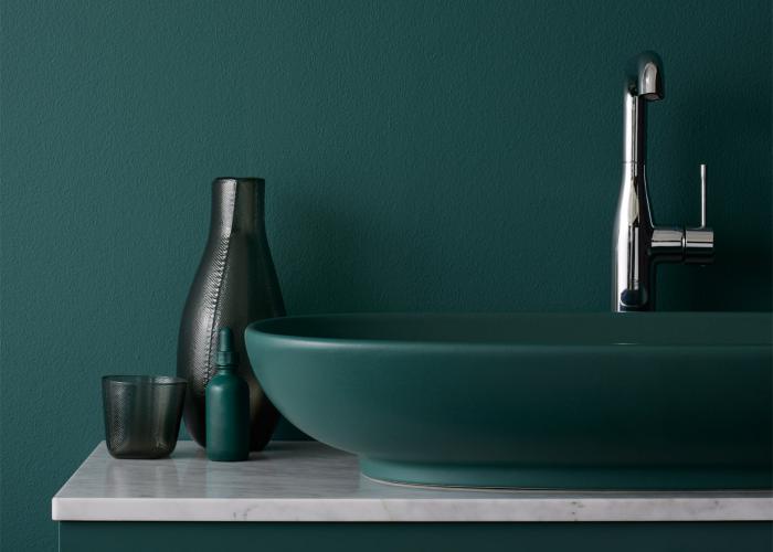 dizajn vannoj v zelyonom tsvete 34 - Дизайн ванной в зелёном цвете. Возвращаемся к природе