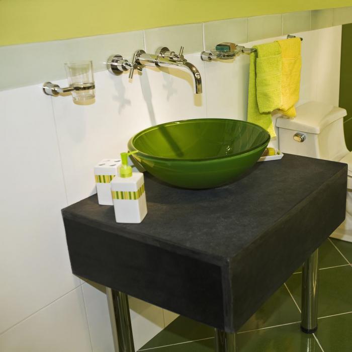 dizajn vannoj v zelyonom tsvete 39 - Дизайн ванной в зелёном цвете. Возвращаемся к природе
