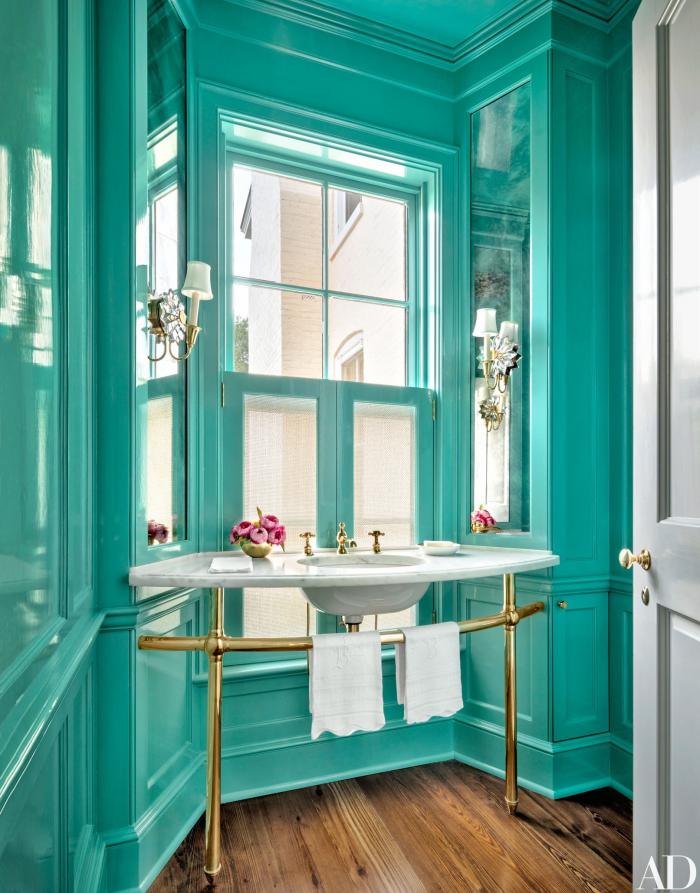 dizajn vannoj v zelyonom tsvete 47 - Дизайн ванной в зелёном цвете. Возвращаемся к природе