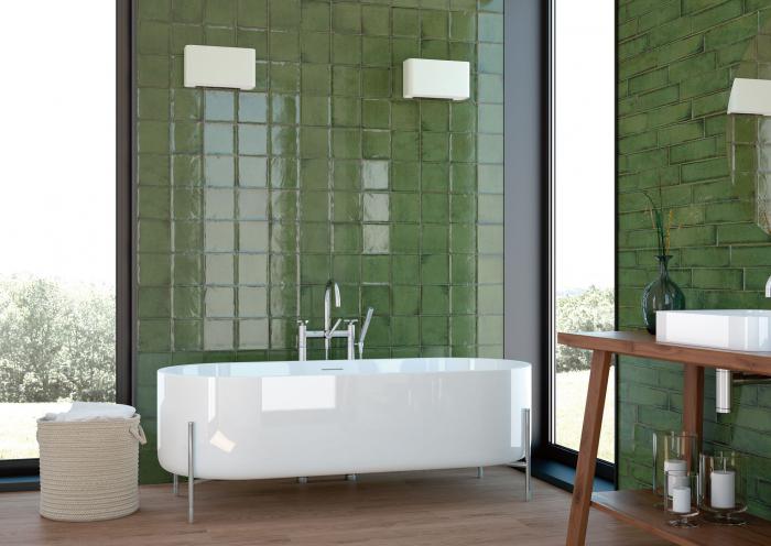 dizajn vannoj v zelyonom tsvete 58 - Дизайн ванной в зелёном цвете. Возвращаемся к природе
