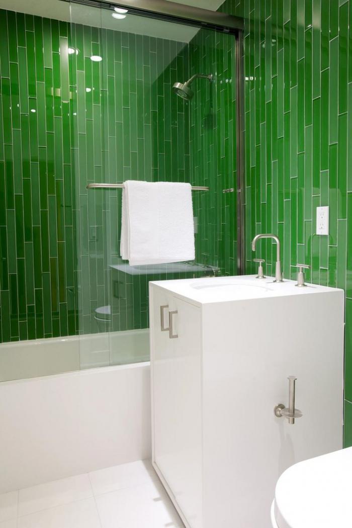 dizajn vannoj v zelyonom tsvete 82 - Дизайн ванной в зелёном цвете. Возвращаемся к природе