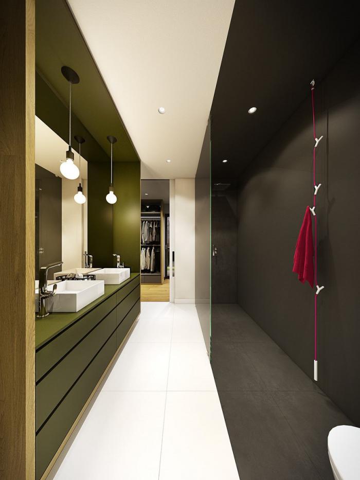 dizajn vannoj v zelyonom tsvete 87 - Дизайн ванной в зелёном цвете. Возвращаемся к природе