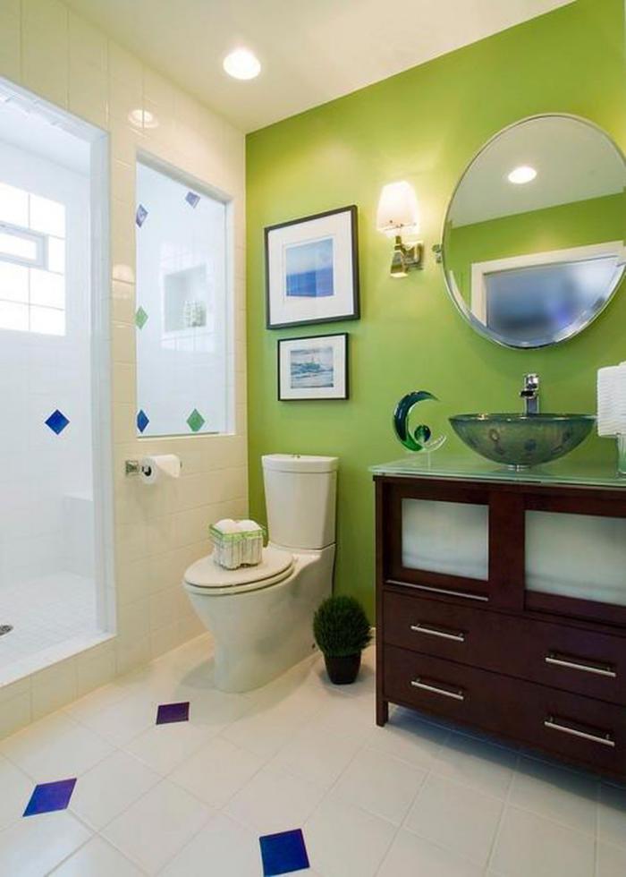 dizajn vannoj v zelyonom tsvete 94 - Дизайн ванной в зелёном цвете. Возвращаемся к природе